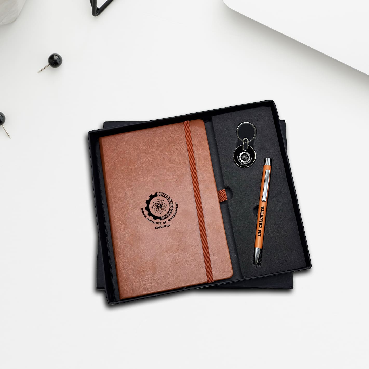 Official 3-in-1 Gift Set Featuring IIMC Logo Pen, Diary & Keychain