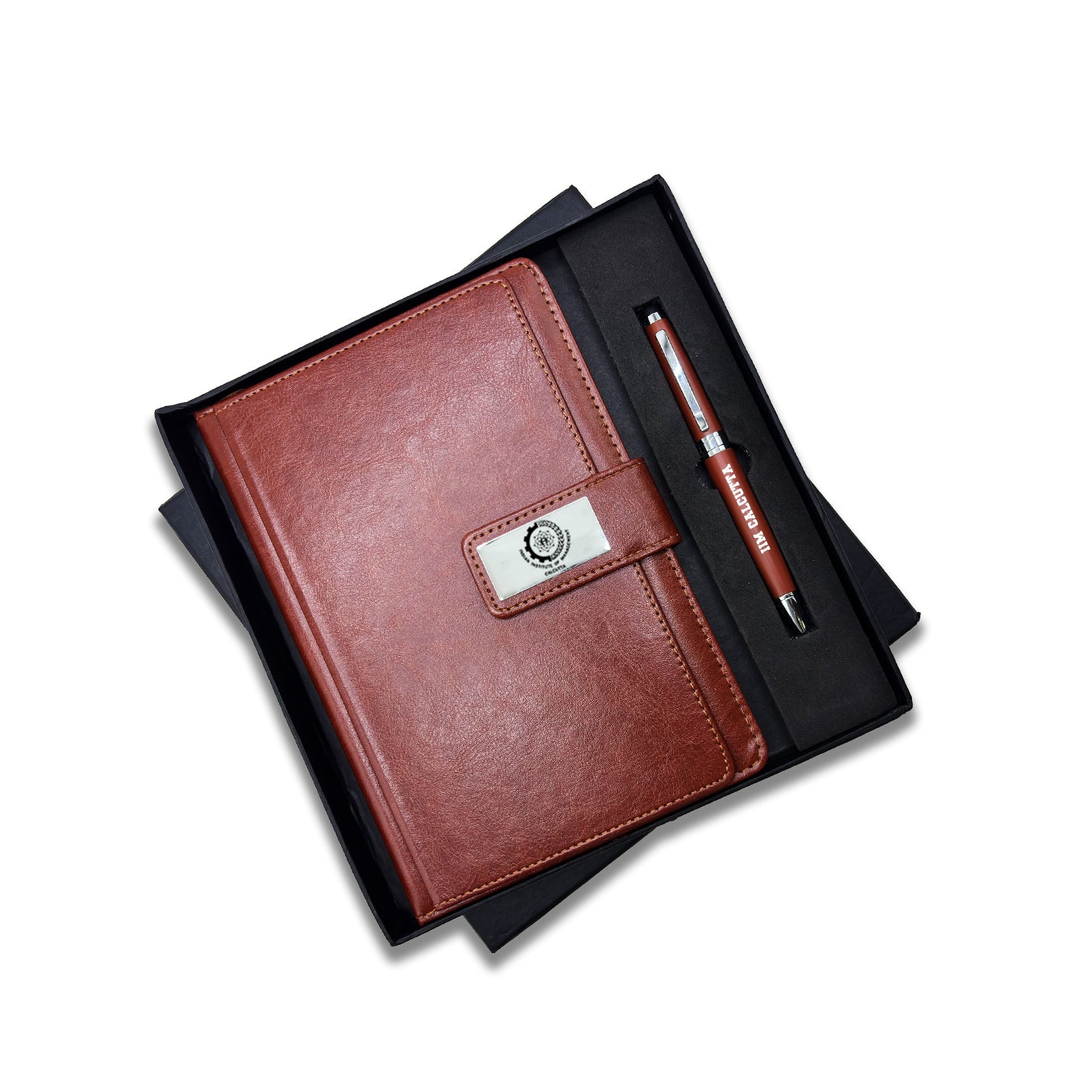  2 in 1 IIMC Logo Brown Pen & Diary Gift set