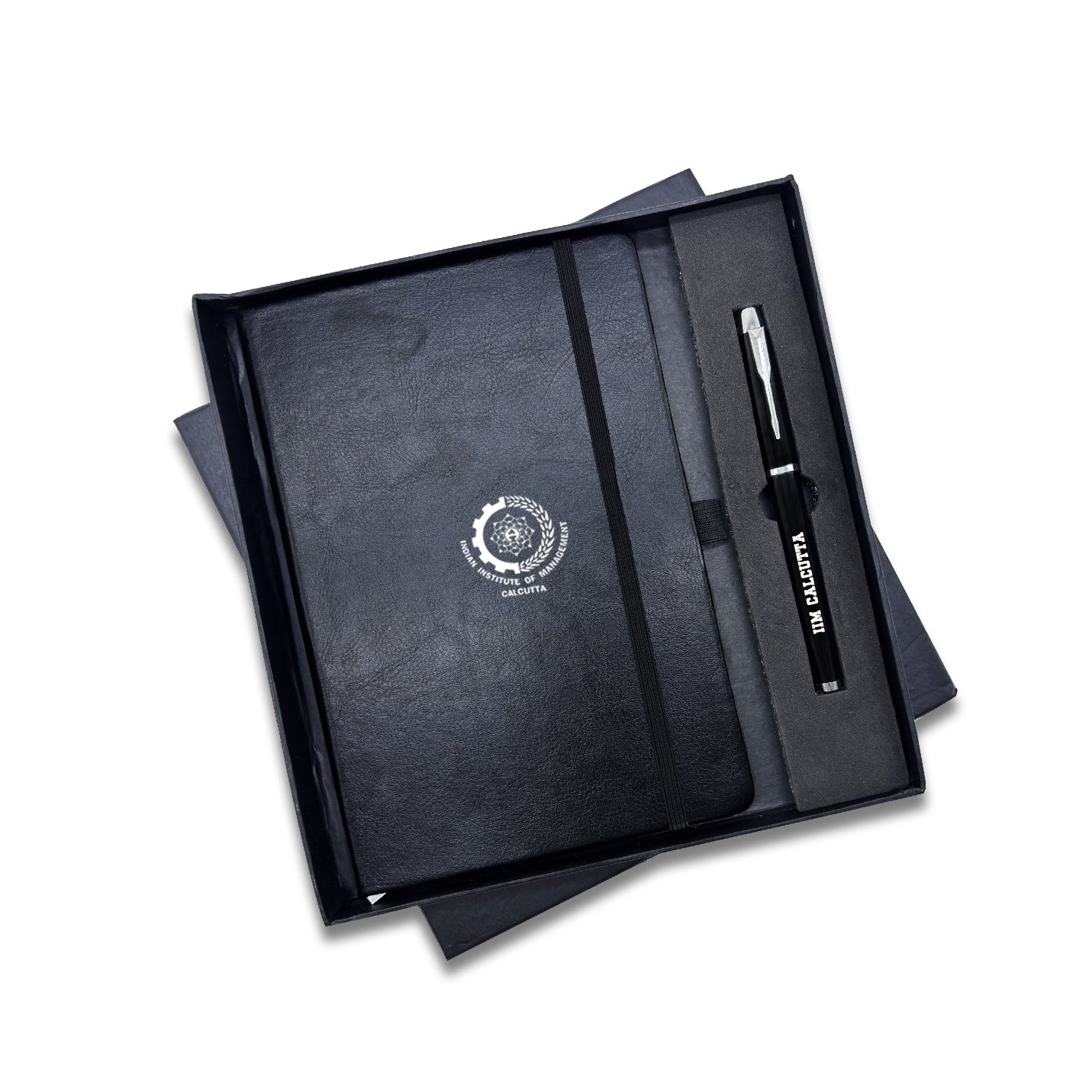  2 in 1 IIMC Logo Pen & Diary Black Gift set