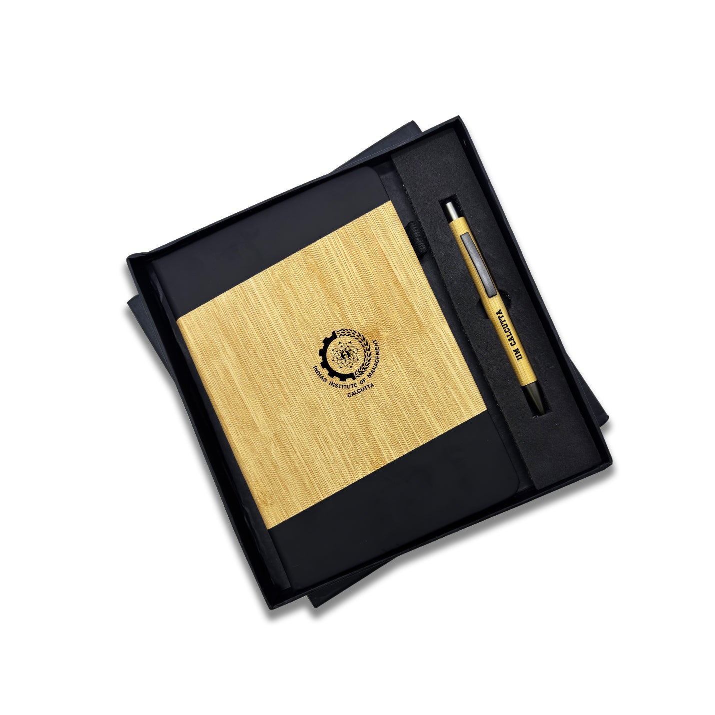 IIMC Logo Bamboo Pen & Diary Gift set